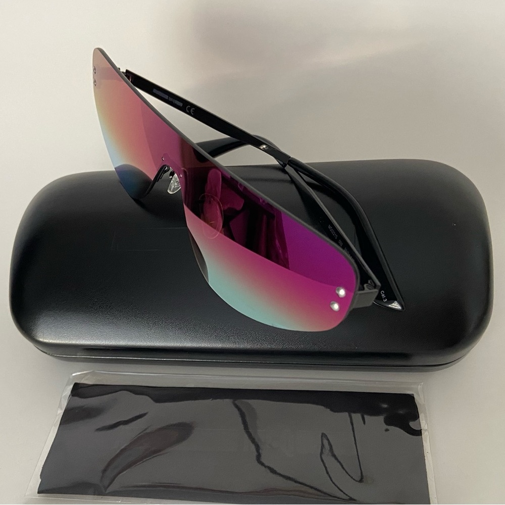 NEW McQ Alexander McQueen Unisex Flat Top Shield Sunglasses, 99mm - Picture 5 of 9
